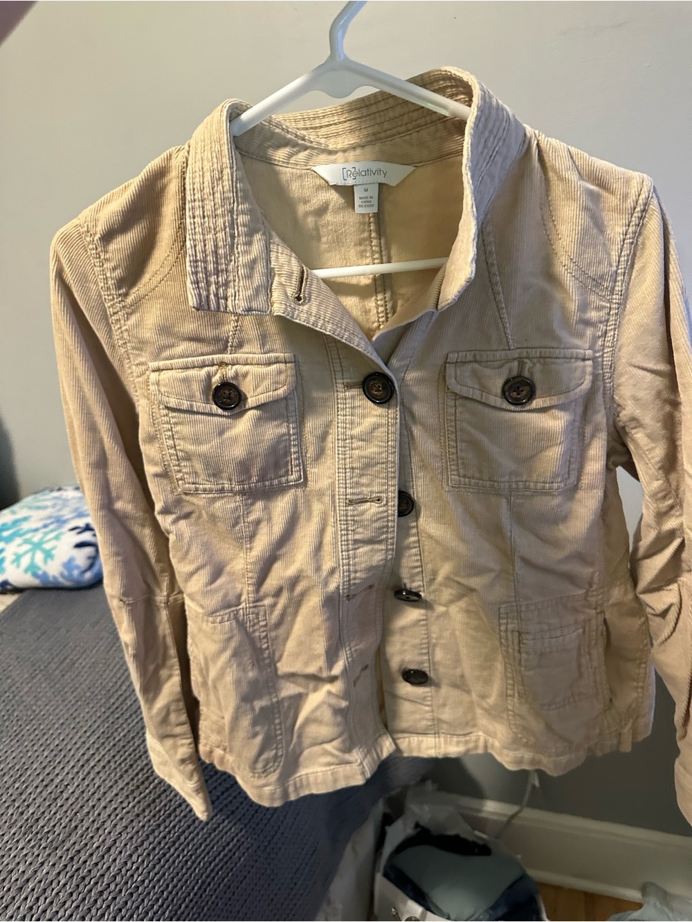 Relativity Beige Utility Jacket